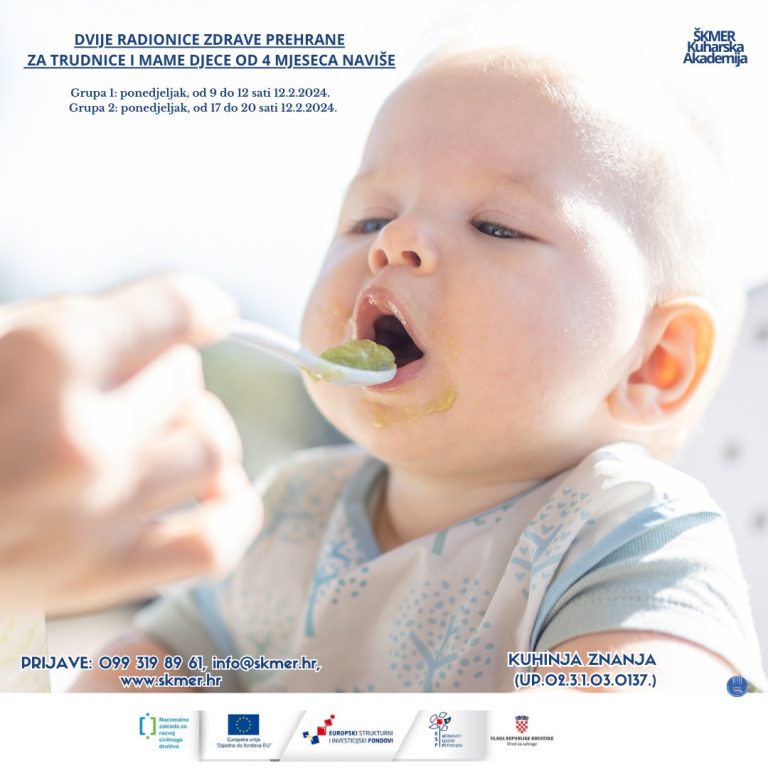 Radionica zdrave prehrane za trudnice i mlade mame - Udruga ŠKMER