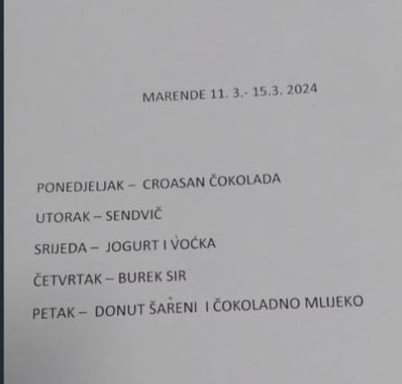 Primjer loših školskih užina